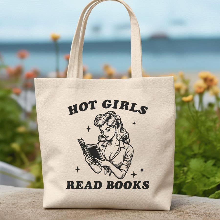 Hot Girls Read Books Tote Bag