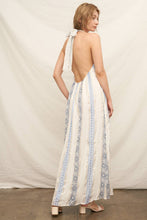 Load image into Gallery viewer, Embroidered Halter Neck Maxi Dress
