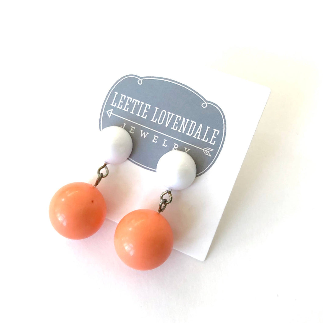 Orange & White Ball Drops