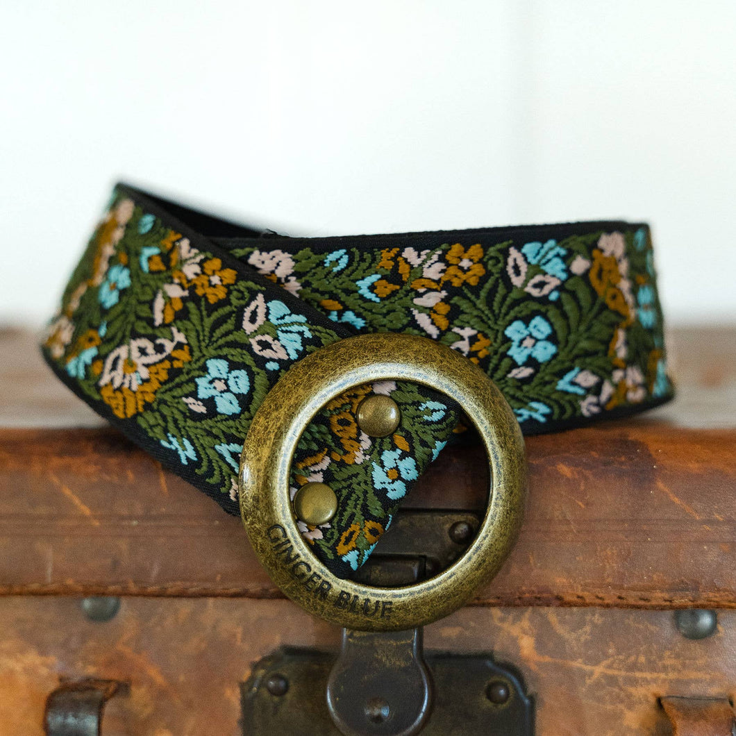 Blue Floral Belt: 50