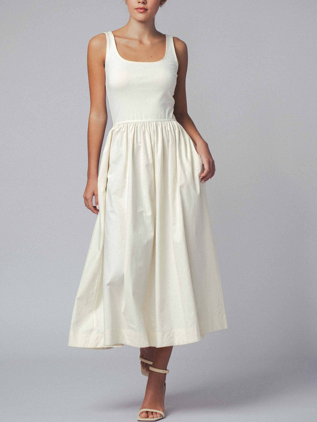 Ivory Midi Dress