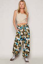 Load image into Gallery viewer, Black Floral Harem Pants
