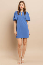 Load image into Gallery viewer, Plus_Solid Front Hole Ruffle Sleeve Mini Dress / PDU52260SA: TANGERINE / 1XL-2XL-3XL (3-2-1)
