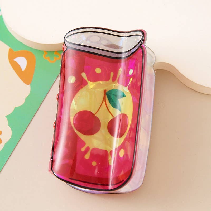 Cherry Soda Can Hair Claw