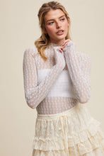Load image into Gallery viewer, Semi Sheer Lace Layering Top
