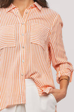 Load image into Gallery viewer, Orange Striped Button Down
