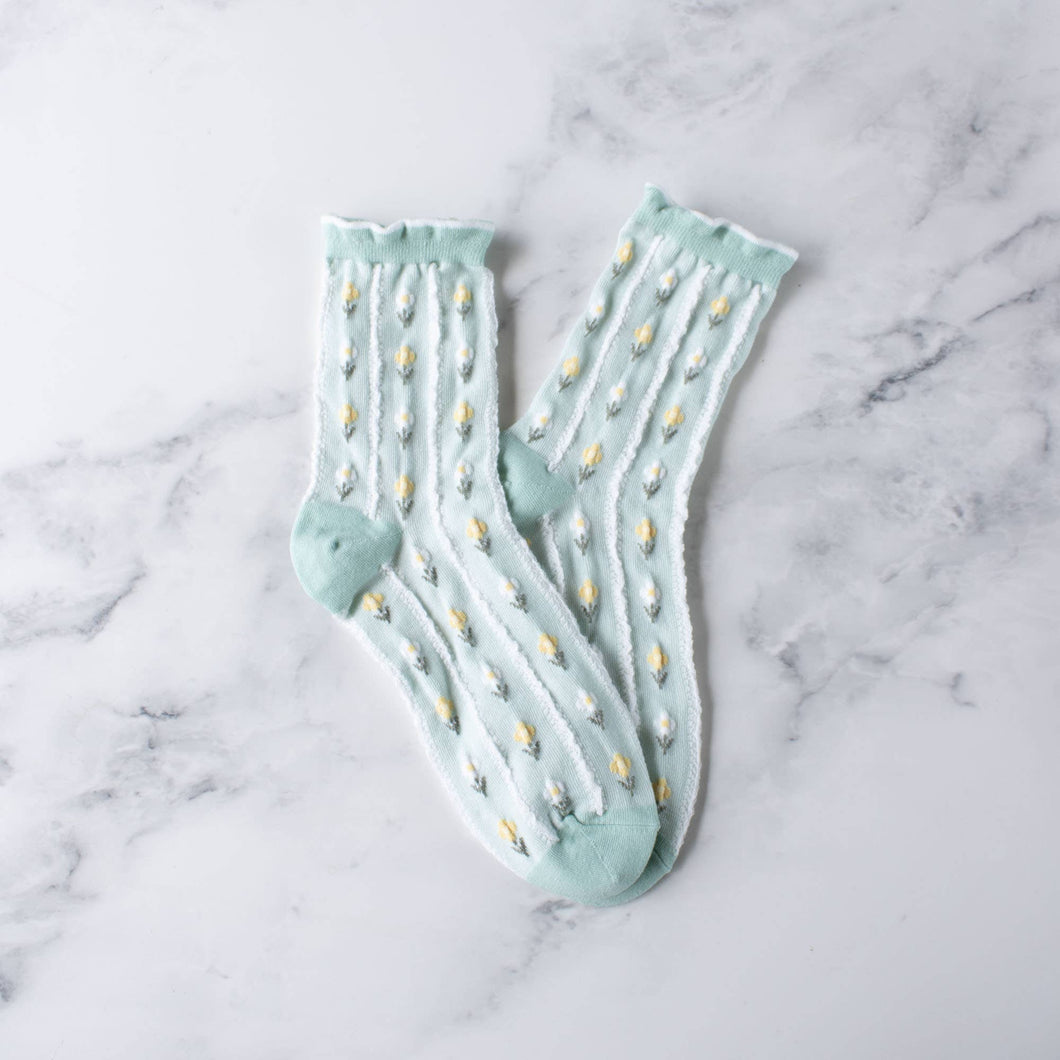 Tulip Mint Socks