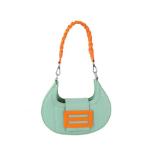 Load image into Gallery viewer, Mint &amp; Orange Hobo Bag
