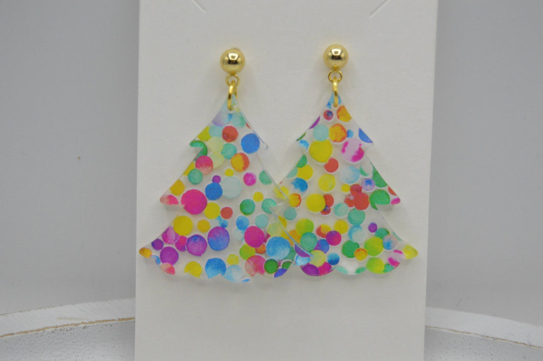 Christmas Tree Earrings 
