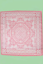 Load image into Gallery viewer, Pink Paisley Silky Bandana
