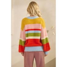 Load image into Gallery viewer, Fuzzy Rainbow Sweater
