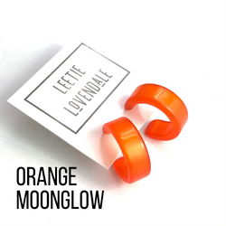 Small Hoops: Orange