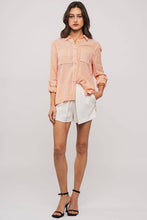 Load image into Gallery viewer, Orange Striped Button Down
