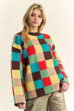 Load image into Gallery viewer, Checker Pullover Sweater
