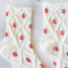 Load image into Gallery viewer, Strawberry Diamonds Socks
