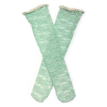 Load image into Gallery viewer, Lace Flower Knee Highs
