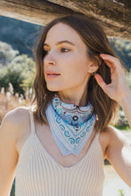 Load image into Gallery viewer, Retro Paisley Teal Scarf
