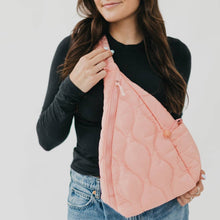 Load image into Gallery viewer, Puffer Sling Bag: Pink
