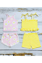 Load image into Gallery viewer, Pink Daisy or Yellow Stripe Set
