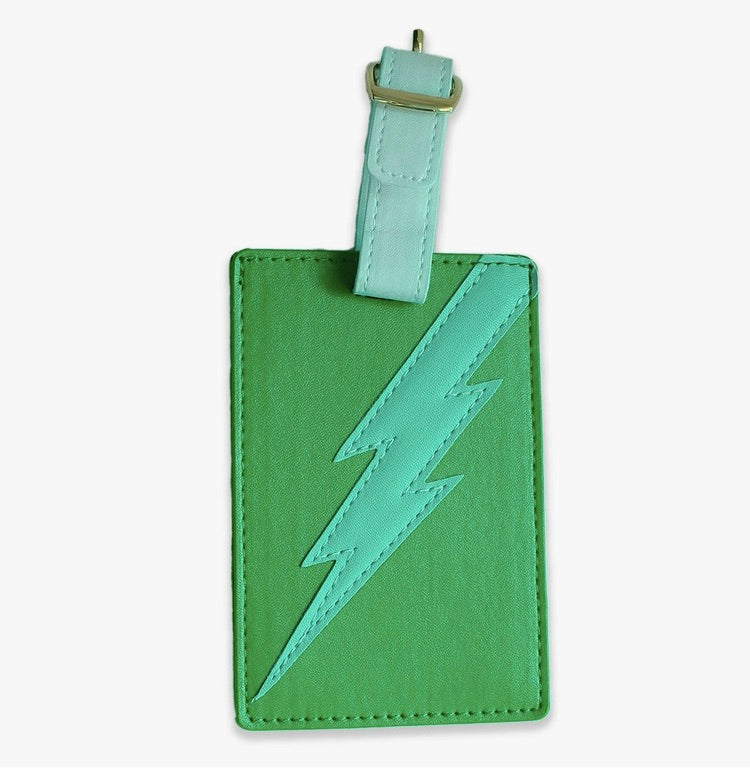 Emerald Lightning Bolt Tag