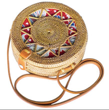 Load image into Gallery viewer, Round Rattan Bag- SUNSHINE

