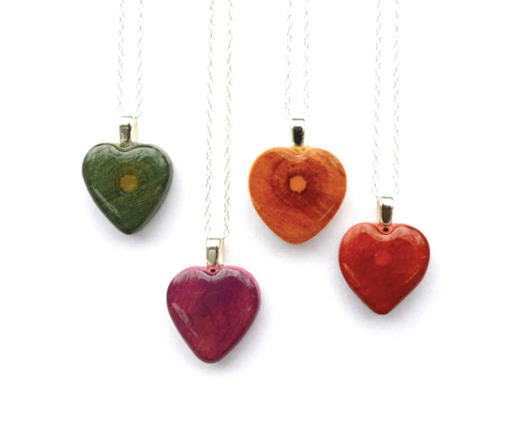 Wooden Heart Necklace