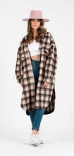 Load image into Gallery viewer, Oversized Pink Plaid Shacket
