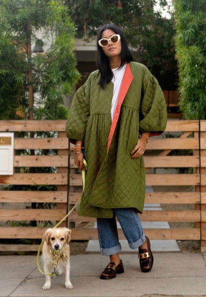 Veronica's Puffy Jacket- OLIVE
